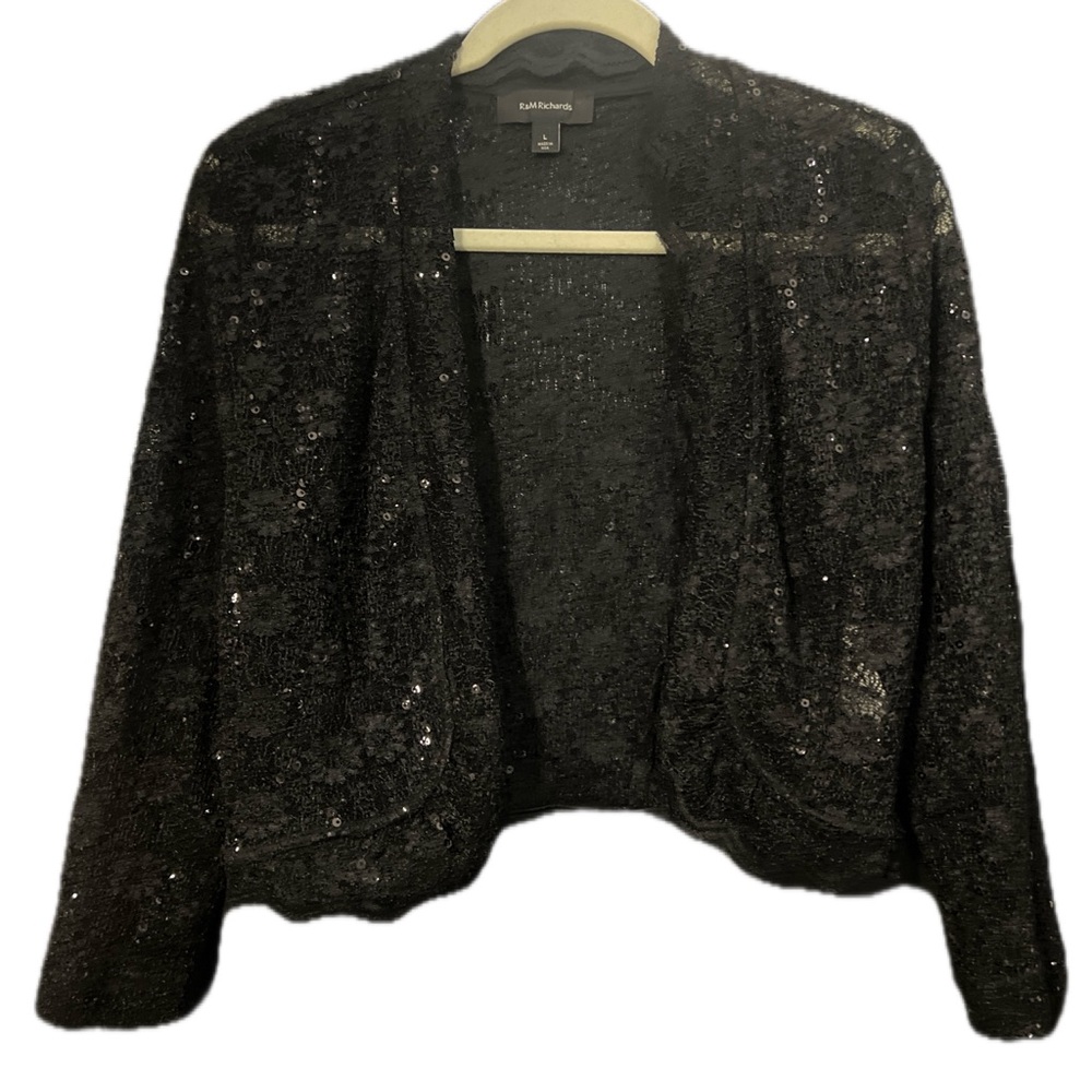R&M Richards Elegant Black Lace evening
Cardigan